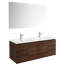 Ensemble de meuble-lavabo mural simple 46" avec miroir Jasso