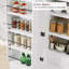 Armoire garde-manger arquée en bois de 72 po de hauteur, armoire de rangement avec tablettes réglables, supports de porte et tiroir caché (blanc)-435181616