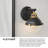 Kyoto 4 - Light Dimmable Black Vanity Light