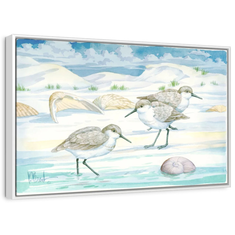 Brampt Shell Island Sandpipers, 17" H x 25" W