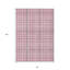 8' X 10' Ivory Plaid Washable Indoor Outdoor Area Rug