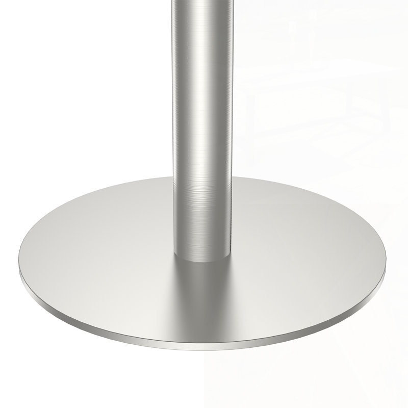 Table bistro carrée moderne avec plateau en faux marbre, assemblage facile et structure en métal robuste pour une utilisation durable