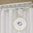 Soft Tufted Texture Chenille Stripe Shower Curtain-1278676803