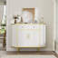Buffet de luxe incurvé avec 2 tiroirs et portes pour le salon, le vestibule, le couloir et la salle de bain