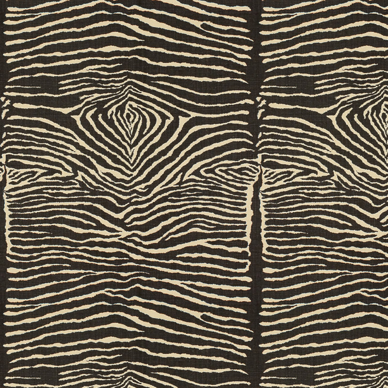 Hommage Le Zebre Fabric, Black