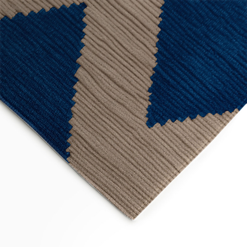 Tapis d'intérieur et d'extérieur à carreaux vert, Rectangulaire 3 pi x 5 pi