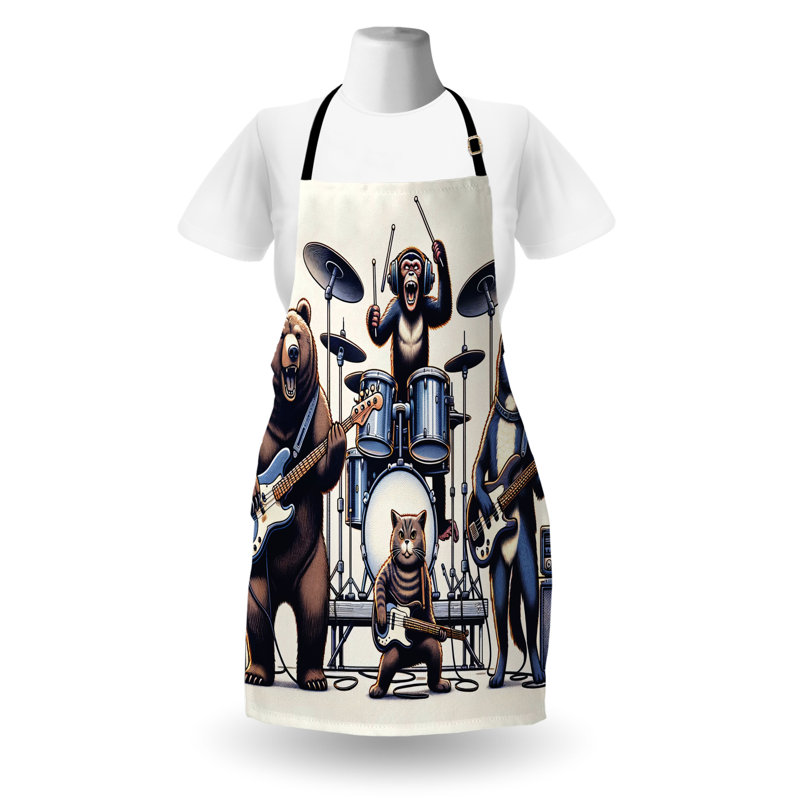 No Pattern Bib Apron