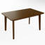 Table de salle à manger rectangulaire en bois massif, table de cuisine minimaliste moderne pour la salle à manger-2030847333