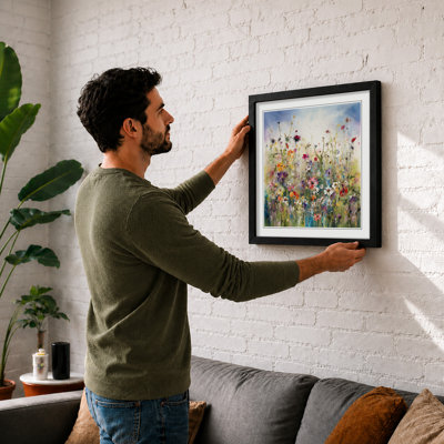 Meadow Floral Art No.2 - Framed Print