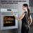 Single Wall Oven 24" Built-in Electric Ovens with 10 Functions, 3000W, 240V, 2.5Cu.f Convection Wall Oven in Stainless Steel, Touch Control, Timer, Safety Lock