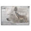 «Woodgrain Antiques Arctic Wolf 2» par Gordon Semmens, art mural en verre acrylique-1117659629