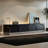 TV Stand with Arched Design and High-Gloss Finish