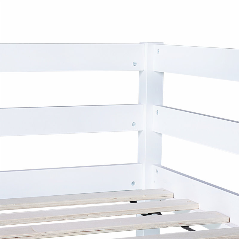 Twin High Loft Bed, White