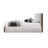 Beige Boucle Queen Size Platform Bed