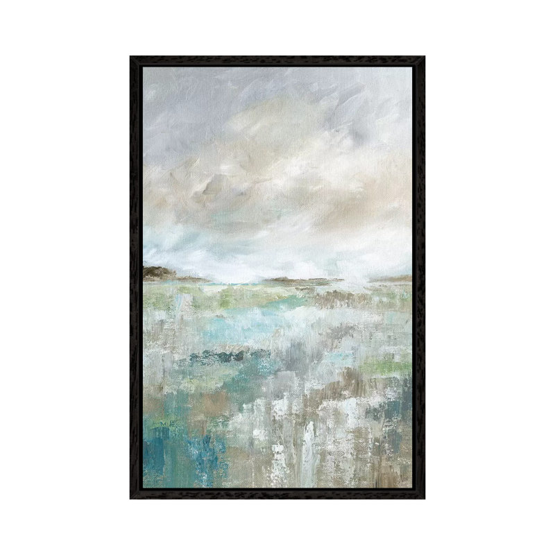 Soft Vista II by Nan - Painting on Canvas, Black Framed, 152.5 cm H x 101.5 cm W