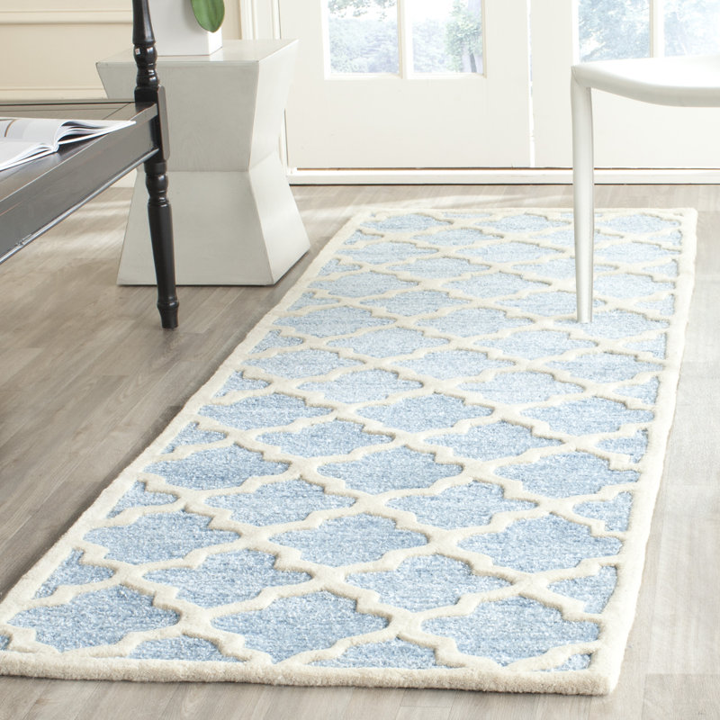 Precious Hand Tufted Performance Geometric Rug, Runner 2'6" x 8'