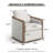 Clarisse Solid Wood Upholstered Swivel Armchair-41176636