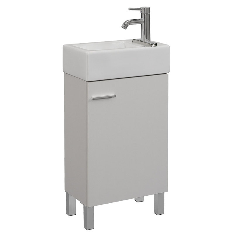 Kallum 10.63'' Single Bathroom Vanity with Ceramic Top