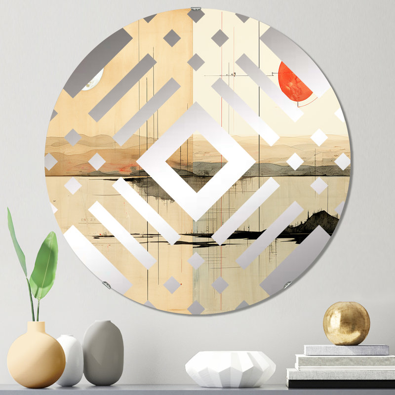 Miroir décoratif Bendire, 23,6 po x 23,6 po