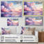 Mauve et rose couleur pastel - art mural ciel-1147100715-1147100725