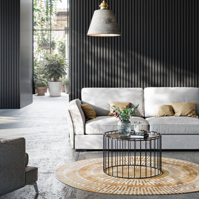 Panneau mural flexible en bois acoustique - Panneaux de lattes insonorisées décoratifs pour murs et plafonds