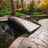 Crescent Japanese Garden Bridge 8 ft.