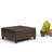 Harrison 36"W Upholstered Square Coffee Table Storage Ottoman with Split Lift Top-1296947186