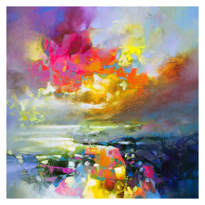 « elements ii », reproduction d’art sur toile tendue, H 26 po x l 26 po x p 1,5 po