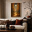 «Autumn Forest Path And Gazebo Under Full Moon Halloween», art mural sur toile-378167678