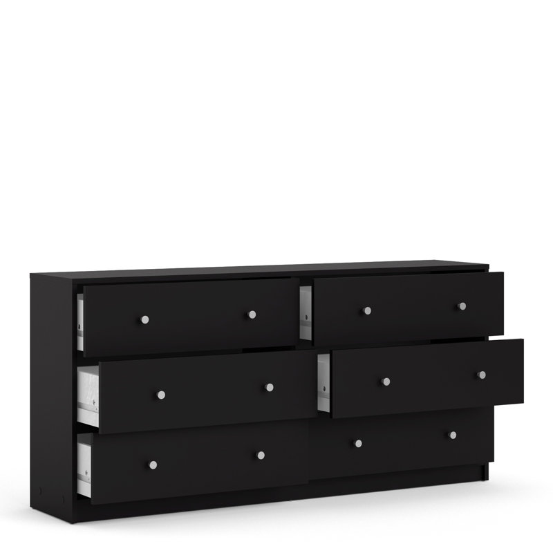 Gott 6 Drawer 143.1cm W Dresser, Black