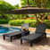 Alizay 74" Long Outdoor Resin Reclining Chaise Lounge