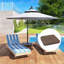 Base de parasol remplie sable / eau Outsunny Cantilever