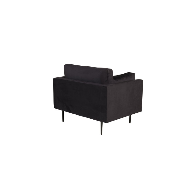 Bertwalda Upholstered Armchair, Black