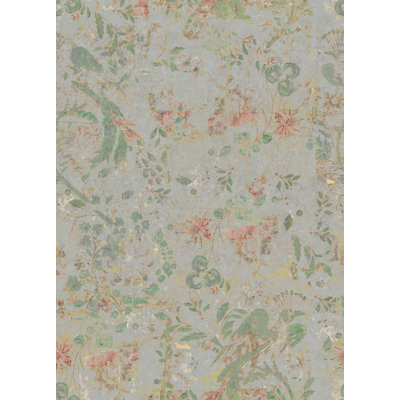 Yuki Osada Floral Non-Pasted Satin Wallpaper Double Roll by Yuki Osada