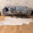 Custom Genuine Light Beige Cowhide Rug-1767083675