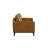 Caliah 59'' Leather Square Arm Loveseat, Caramel