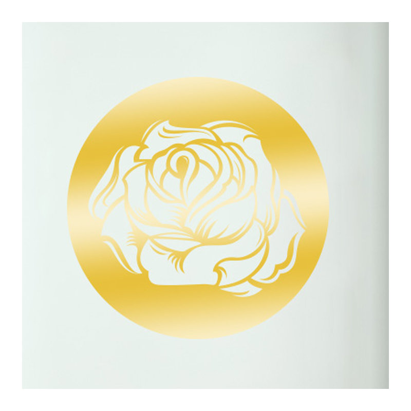 Plants & Flowers Wall Decal, Shiny Gold