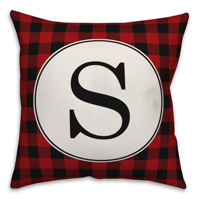 Plaid Throw Pillow, S