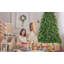 Arbre de Noël artificiel en PE et PVC de 4 pi, 856 pointes de branches réalistes, support en métal à charnières pour une installation facile, arbre de Noël vert pour la maison et le bureau-1165846211