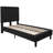 Aluino Panel Button Tufted Upholstered Platform Bed Frame - No Box Spring Required-671736507-671736509
