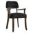 Modern Upholstered Solid Wood Dining Chair With Arms-518783359