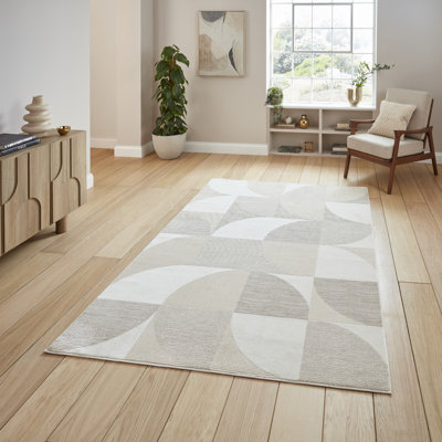 Celerino Rectangle Geometric Washable Area Rug