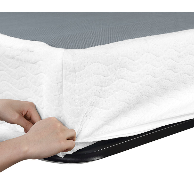Base de matelas Eastern King, fabrication en métal, housse de confort texturée lourde, King