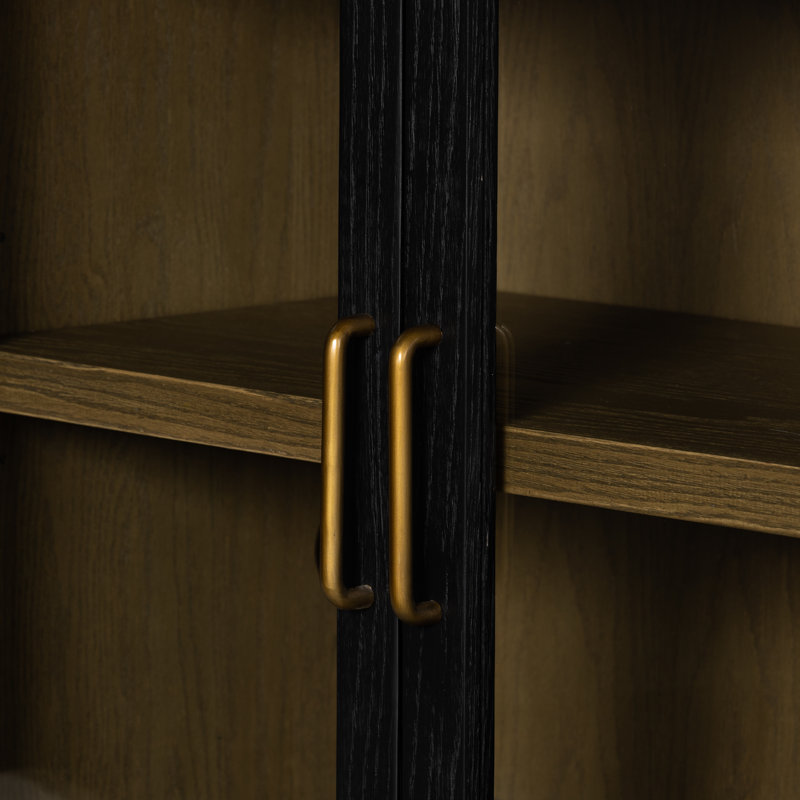 Tolle 82'' W Solid Wood Sideboard, Black