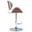 Marana Adjustable Swivel Upholstered Mid-Century Modern Bar Stool with Bentwood Frame-88841742