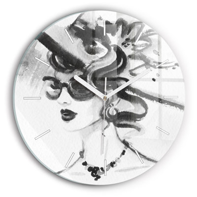 Glass Wall Clock