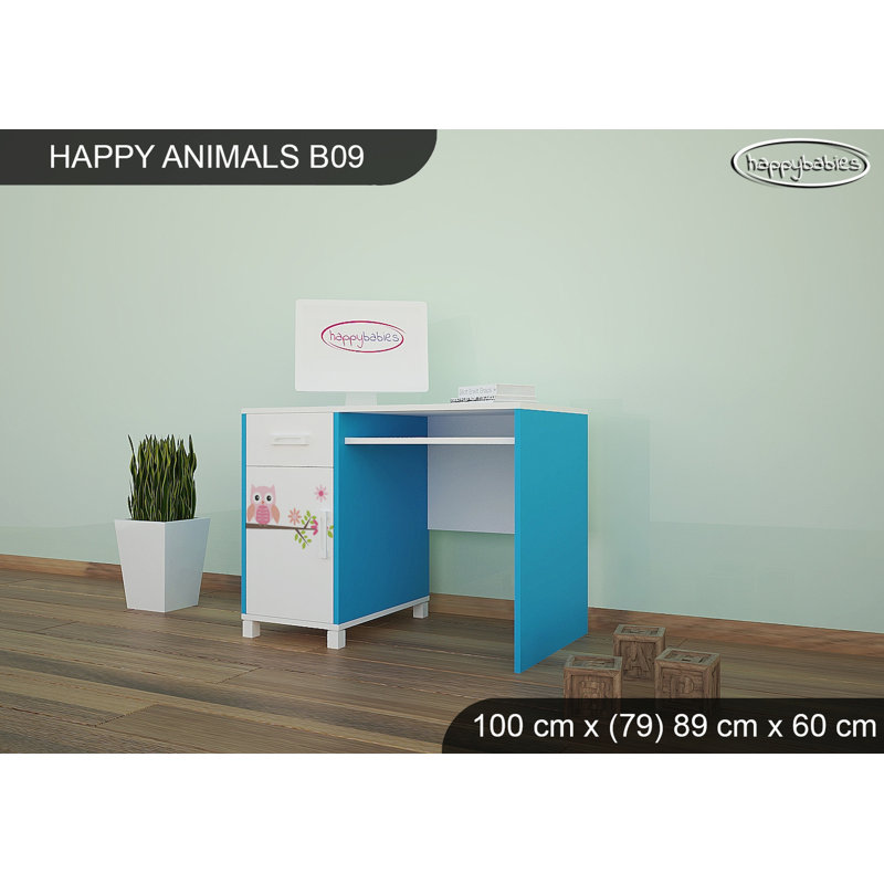 100cm Writing Desk, Blue