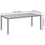 Wicker Outdoor Dining Table , cm W 90cm cm D-129875354-129875355