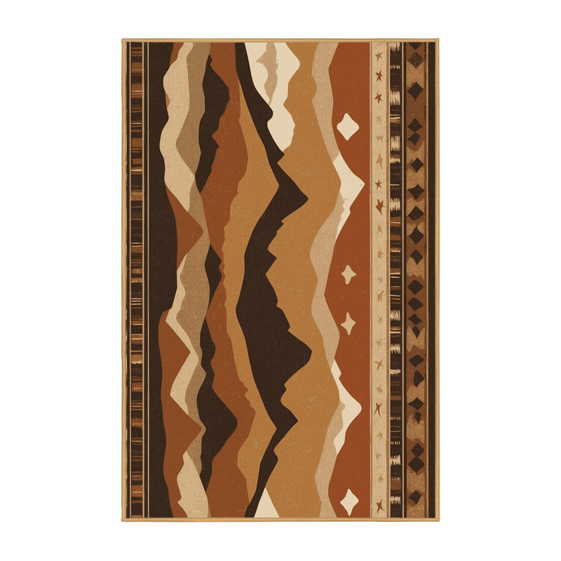 Sundown Cascade Rug, Rectangle 6' x 9'