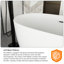 Baignoire autoportante en acrylique 47 po